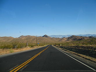 SR 247 between Lucerne Valley and Barstow California Highway 247 Southbound.jpg