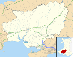 Pontyberem ubicada en Carmarthenshire