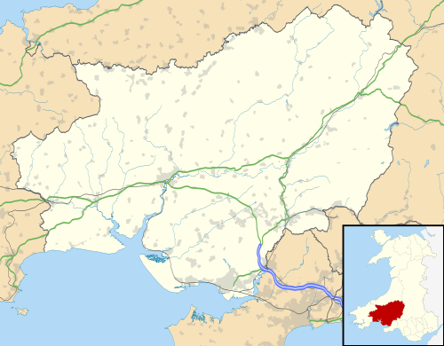Уэльстегі монастырлы үйлердің тізімі Кармартенширде орналасқан