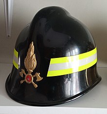 Casco Bombero modelado negro