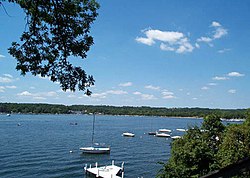 View of Williams Bay from Cedar Point Park Cedarpointpark.jpg