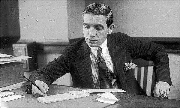 Charles Ponzi, the namesake of the scheme, in 1920