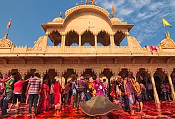 Shri Radharani Tempel in Barsana