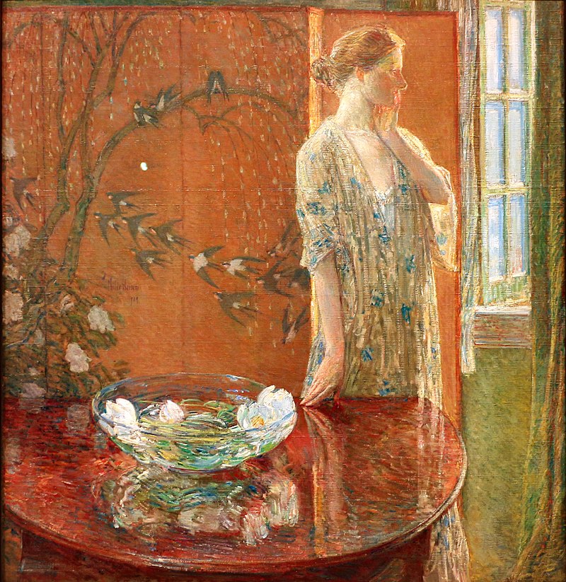 Childe hassam, mattinata primaverile, 1909 (cropped).jpg