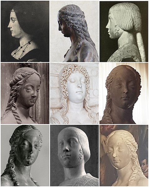 Fichier:Comparazione di alcuni ritratti di Beatrice d'Este con la statua di Eva in Palazzo Ducale a Venezia.jpg