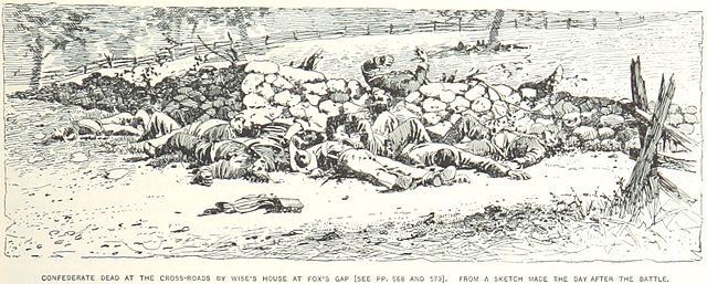 Confederate dead at Fox's Gap