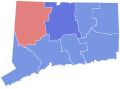 Results for the 2014 Connecticut Attorney General election by county.