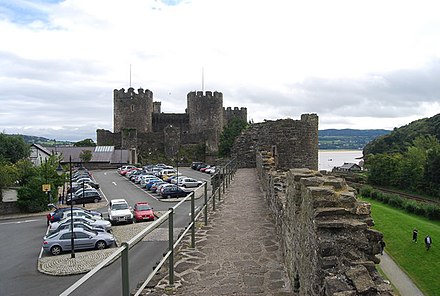 Conwy town walls and castle