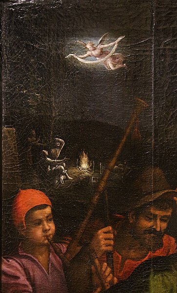 File:Cosimo daddi, adorazione dei pastori, 1603, dalla chiesa del semniario (s. andrea) a volterra 02 annuncio in notturna.jpg