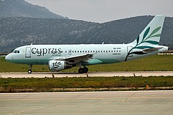 A319-100 der Cyprus Airways in aktuellem Farbschema