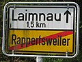 T.-Rappertsweiler Laimnau 1,5 km ↑