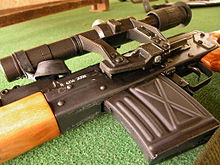 A Romanian PSL rifle with a Warsaw rail DCB Shooting Romanian PSL scope and magazine details.jpg