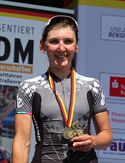 Lisa Brennauer Saksan-mestaruuskilpailuissa 2015.
