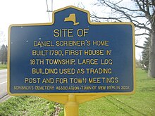 Daniel Scribner rumah, dibangun tahun 1790, New Berlin, NY.