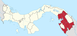 Province de Darién - Localisation