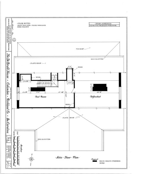 File:DeBruhl-Marshall House, 1401 Laurel Street, Columbia, Richland County, SC HABS SC,40-COLUM,1- (sheet 4 of 13).tif