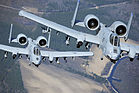 File:Defense.gov News Photo 100316-F-5271W-148 - Two A-10C Thunderbolt II aircraft fly in formation during a training exercise at Moody Air Force Ga. on March 16 2010. Members of the 74th.jpg