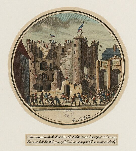 File:Destruction de la Bastille, le 17 juillet 1789. 27ème tableau, planche 2 de la Galerie Historique ou Tableaux des évènem, G.27872(3).jpg