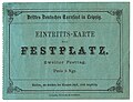 Allgemeines Deutsches Turnfest 1863, Tageskarte