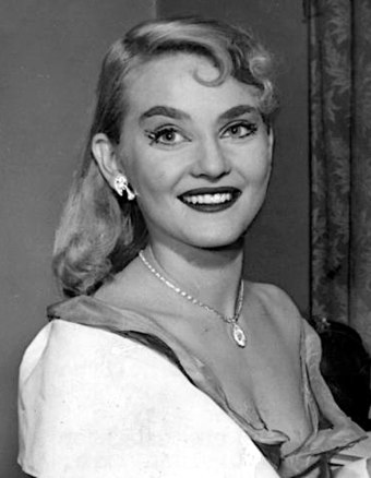 Connery's first wife, Diane Cilento, in 1954