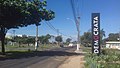 Pórtico da fábrica de calçados masculinos Democrata, em Franca.  O Brasil é o quarto maior fabricante de calçados do mundo.