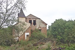 Ruina budovy v Dolní Plezomi