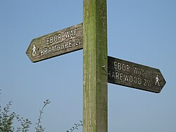 Ebor Way Sign Eccup 2016.jpg 