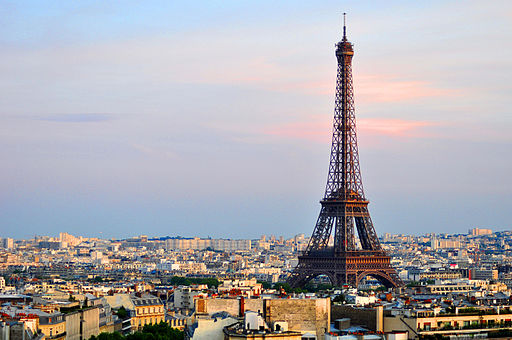 Eiffel Tower from Arc de Triomphe, Paris 2012