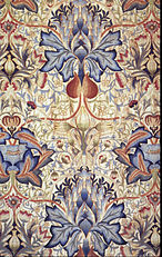 Acanthus embroidered panel, designed Morris, 1890