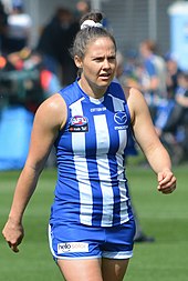 Emma Kearney was selected in the first eight AFL Women's All-Australian teams Emma Kearney 27.03.21.jpg