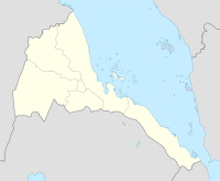 מיקום אסמרה במפת אריתריאה
