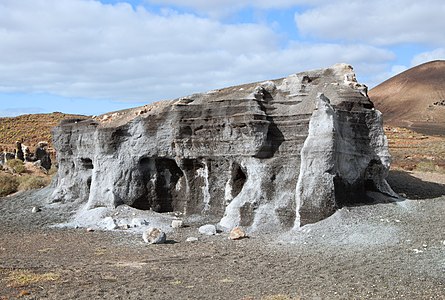 Erosion of tephra layers Lanzarote