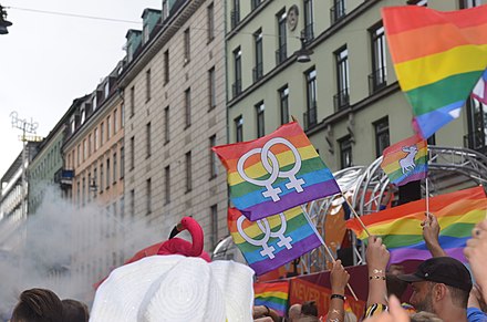 EuroPride parade in Stockholm, Sweden, 2018
