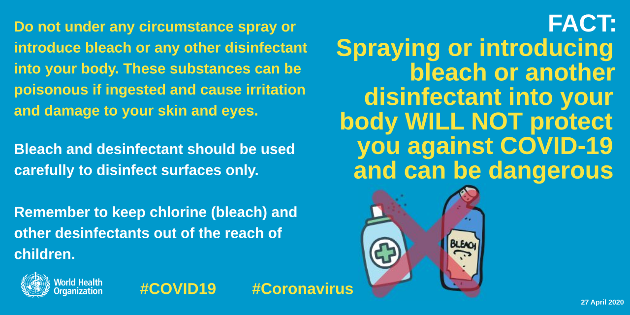 File Fact Spraying And Introducing Bleach Or Another Disinfectant Into Your Body Will Not Protect You Against Covid 19 And Can Be Dangerous Svg Wikimedia Commons