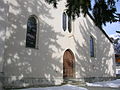 La façade de l'église paroissiale Saint-Léonard.