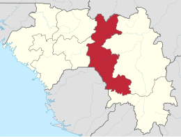 Regione di Faranah – Localizzazione