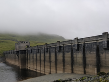 The Lawers Dam is one of several providing Scotland with hydro-electric power.