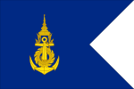 Flag Thai Navy Fleet Commander.svg
