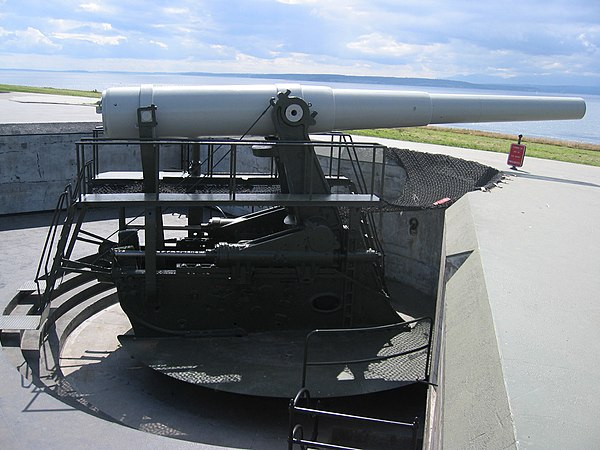 10-inch gun M1895MI on disappearing carriage M1901, Fort Casey, Whidbey Island, Washington