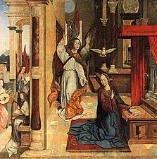 Annunciation by Frei Carlos; c. 1520.