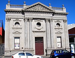 Photograph of the front of Victoria Hall.