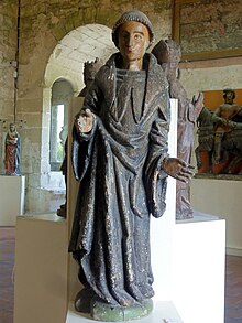 Fichier:Fresnoy-la-Rivière_(60),_chapelle_Saint-Marcoul_de_Vattier-Voisin,_statue_de_saint_Marcoul,_XVIe_s..JPG