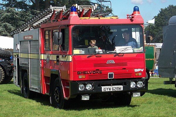 This Shelvoke & Drewry fire engine featured in series 1 and 2