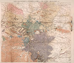 300px georges cuvie%2c carte geognostique des environs de paris   david rumsey