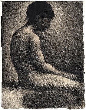 Seated Nude, Study for Une Baignade, 1883, Scottish National Gallery