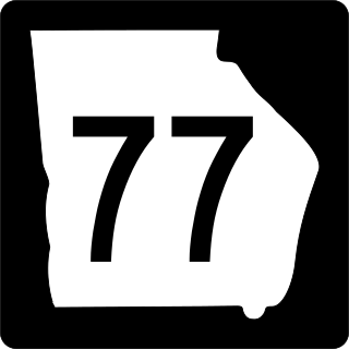 <span class="mw-page-title-main">Georgia State Route 77</span> State highway in Georgia, United States