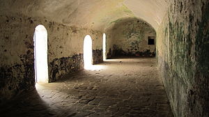 Ghana Elmina Castle Slave Holding Cell.JPG