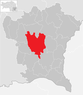 Poloha obce Gnas v okrese Südoststeiermark (klikacia mapa)