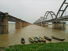 Godavari Rail Bridges view from PushkharGhat