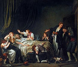 הבן הנענש" (1778), מוזיאון הלובר, פריז.
